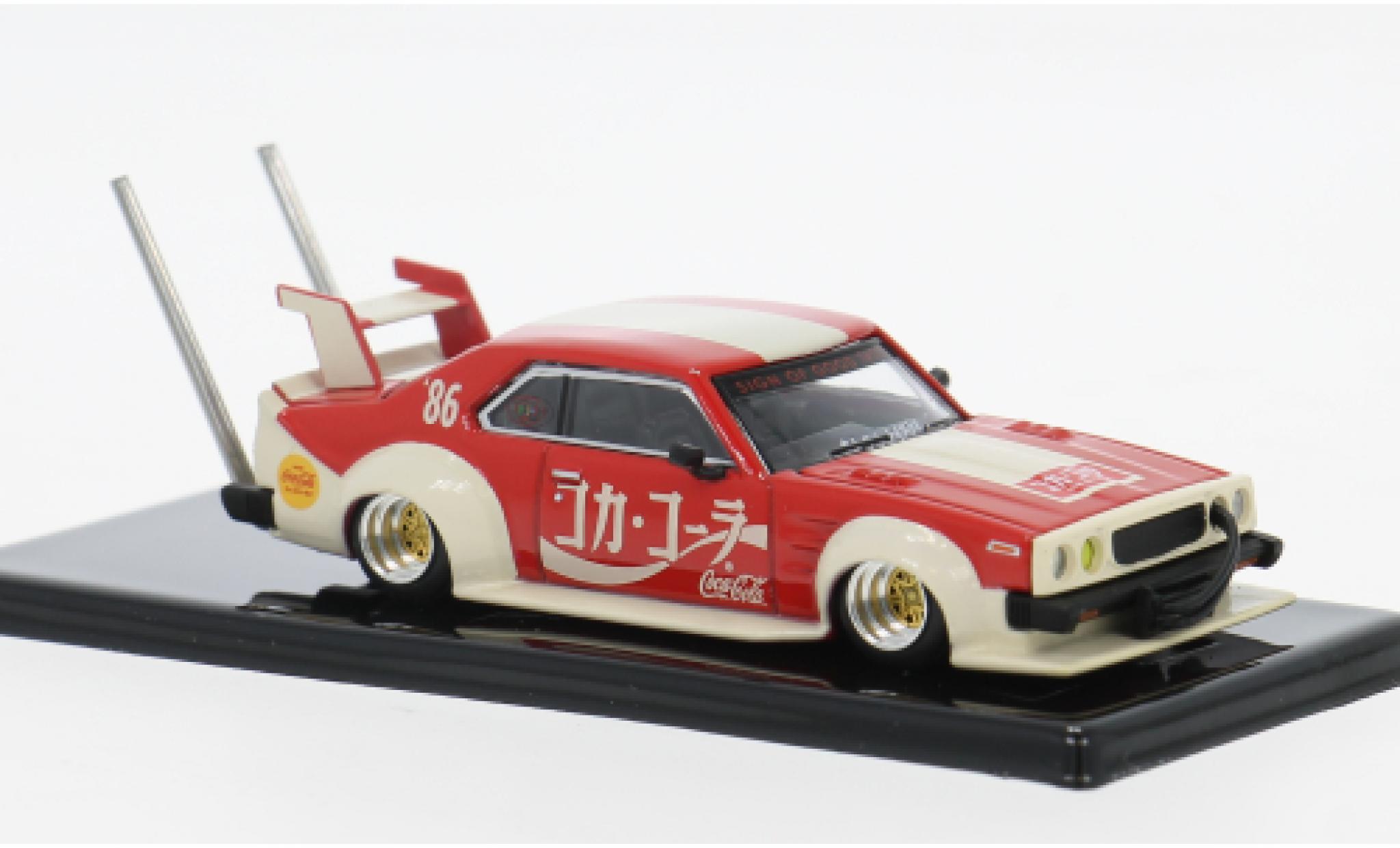 Nissan Skyline 1/64 Pop Race (C210) Bosozuko Style Coca Cola 1:64 coche miniatura