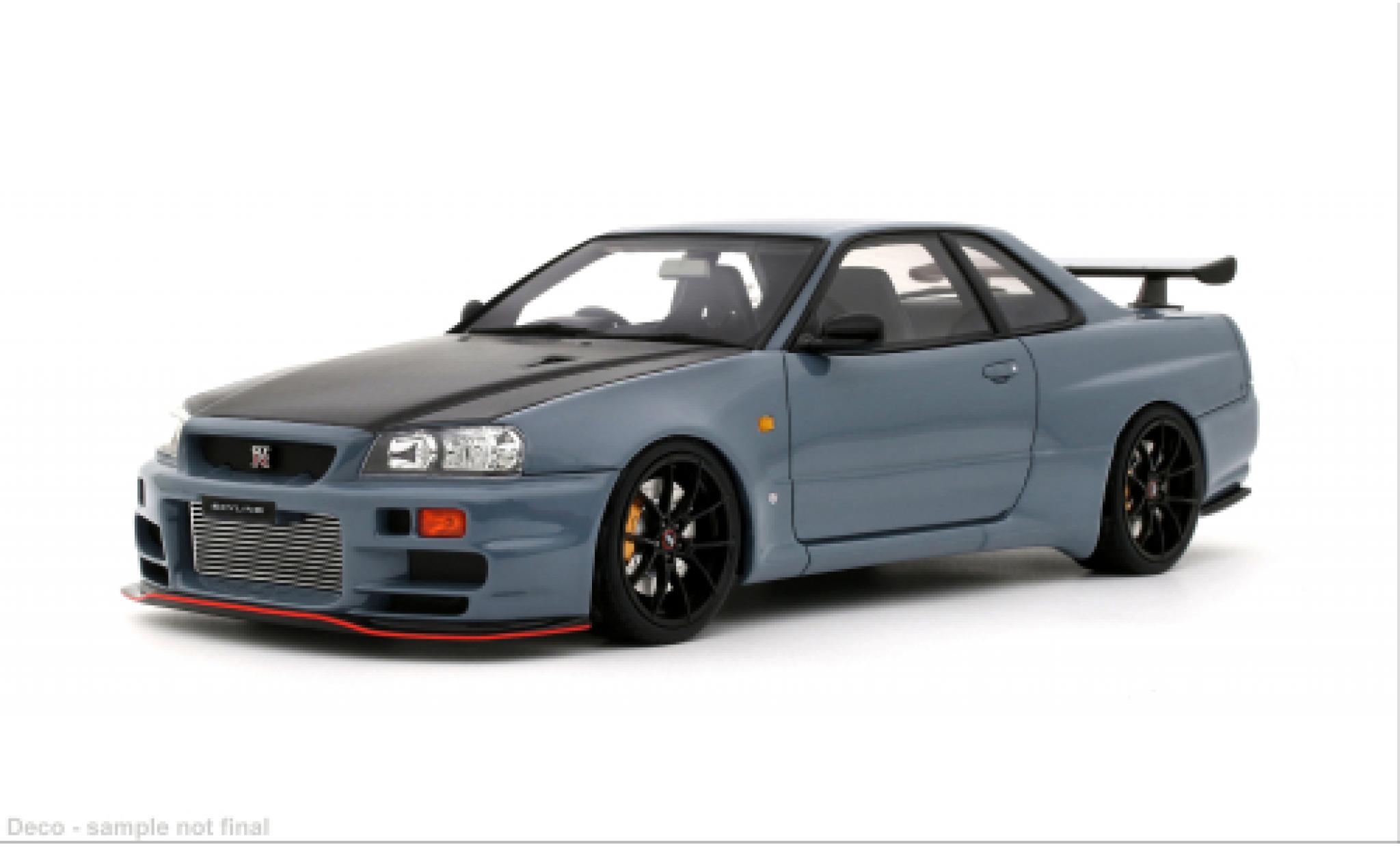 Nissan Skyline 1/18 Ottomobile GT-R (BNR34) grau/schwarz 2025 1:18 coche miniatura