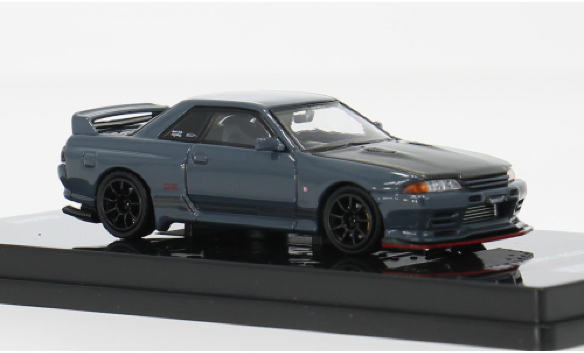 Nissan Skyline 1/64 INNO64 GT-R (R32) grau 1989 1:64 coche miniatura