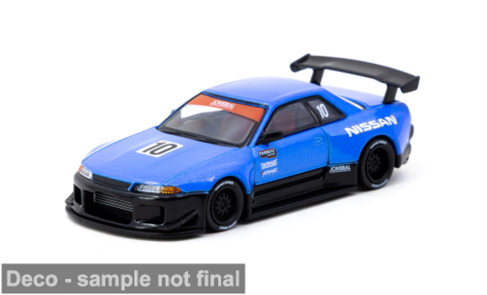 Nissan Skyline 1/64 Tarmac Works (R32) ( 10th Anniversary) blau/schwarz 1:64 coche miniatura