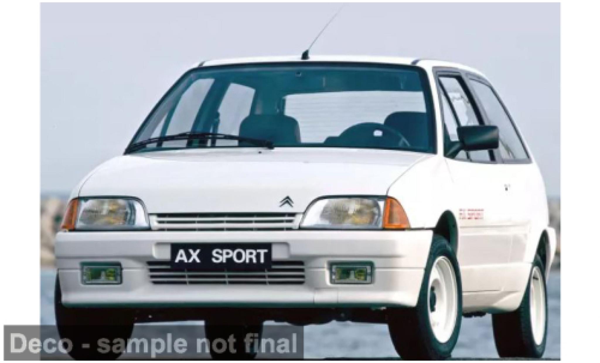 Citroen AX Norev weiss 1987 1:18 coche miniatura