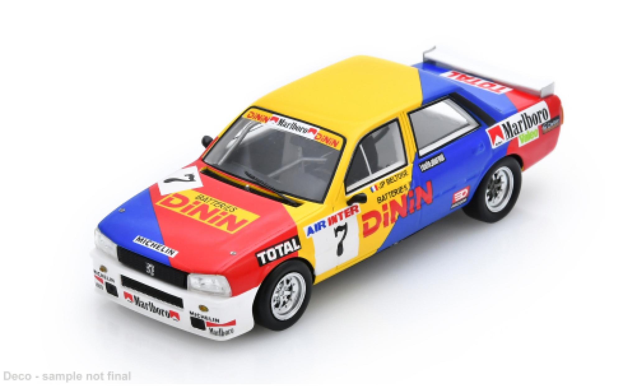 Peugeot 505 1/43 Spark 1982 #7 J-P.Beltoise 1:43 coche miniatura