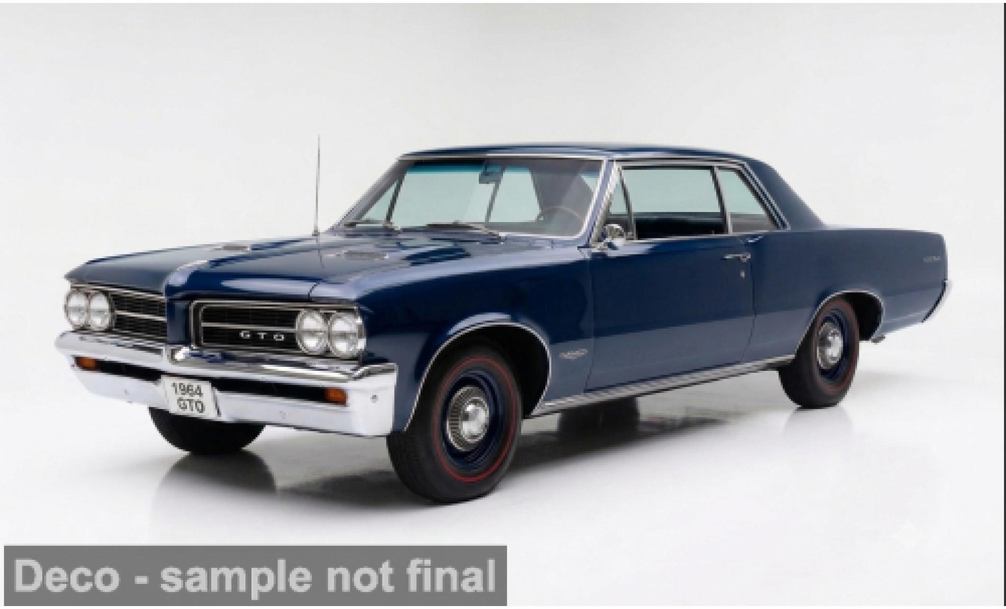Pontiac GTO 1/18 Sun Star blau 1964 1:18 coche miniatura
