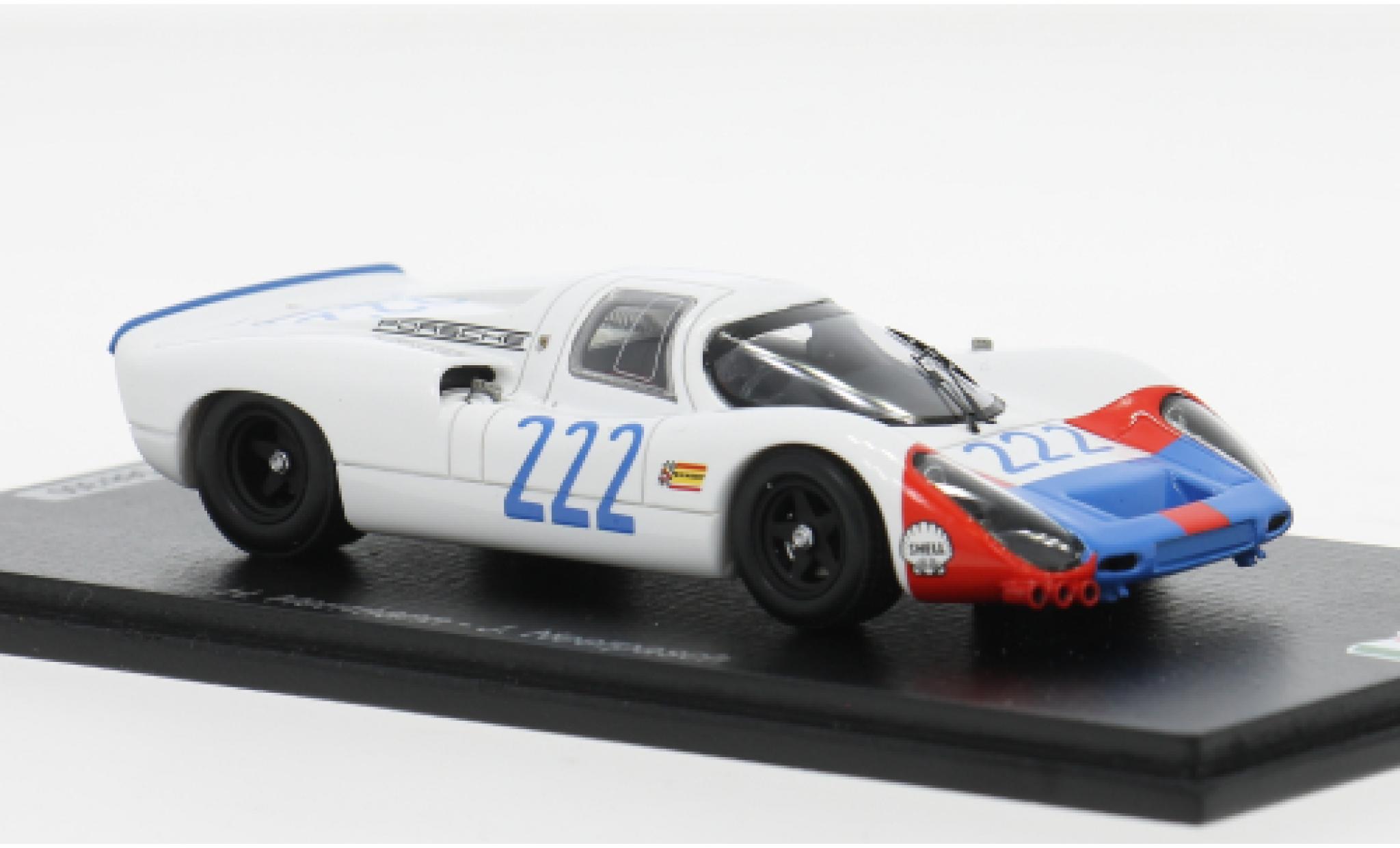Porsche 907 1/43 Spark Targa Florio 1968 #222 H.Hermann/J.Neerpasch 1:43 coche miniatura