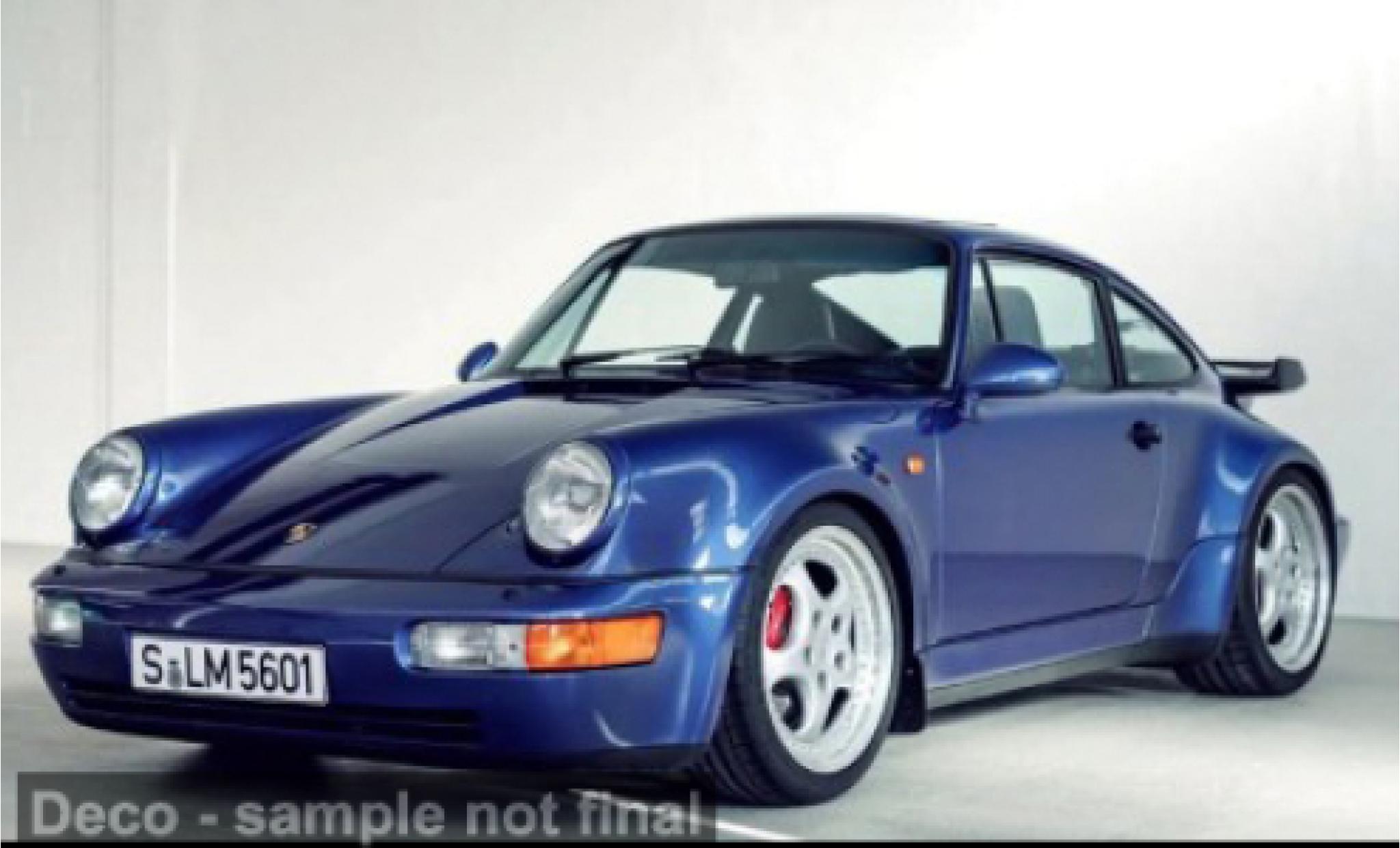 Porsche 993 Turbo 1/12 GT Spirit 911 (964) 3.6 blau 1 1:12 coche miniatura