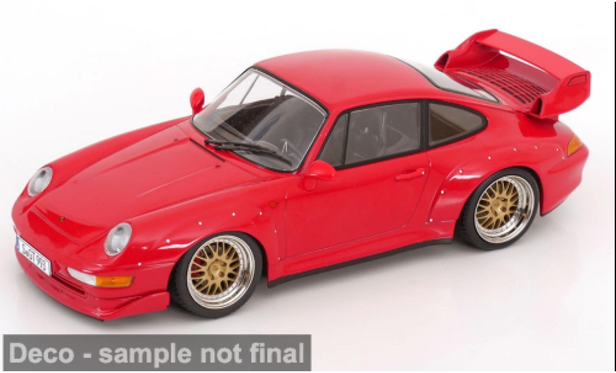 Porsche 993 GT2 1/18 KK Scale 911  - BBS rims rojo 1996 1:18 coche miniatura
