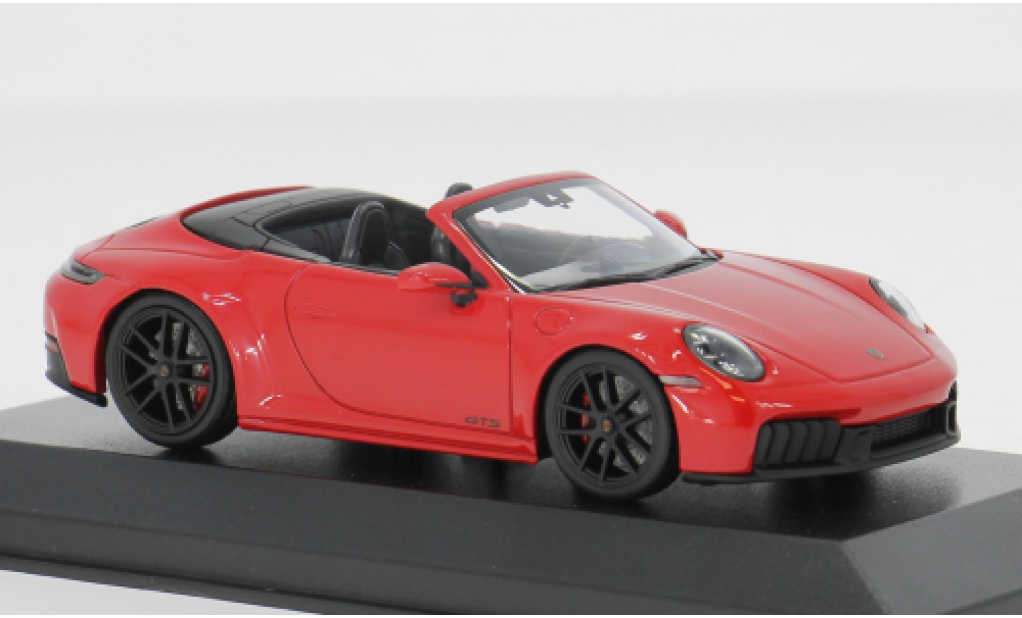 Porsche 911 1/43, Minichamps Minichamps Carrera GTS Cabriolet rojo 2024 1:43 coche miniatura