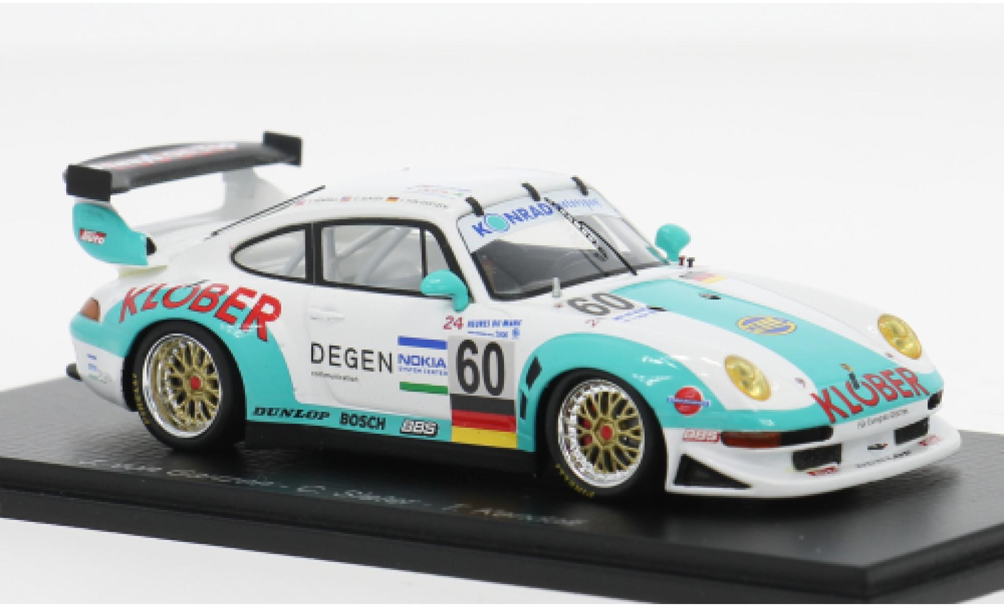 Porsche 996 GT2 1/43 Spark 911 24h Le Mans 2000 #60 J-V.Gartzen/C.Slater 1:43 coche miniatura
