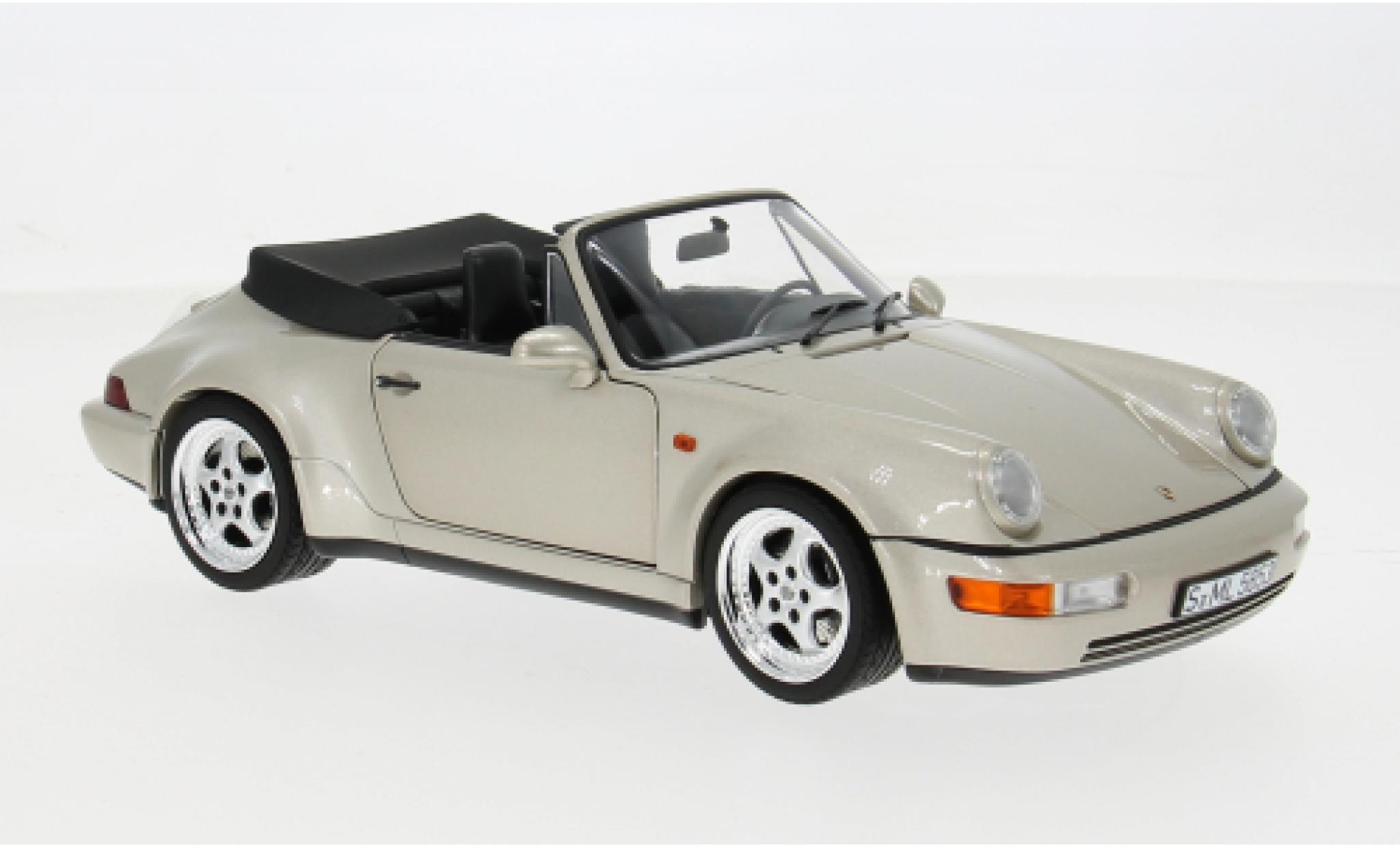 Porsche 964 Turbo 1/18 Norev 911 silber 1992 1:18 coche miniatura