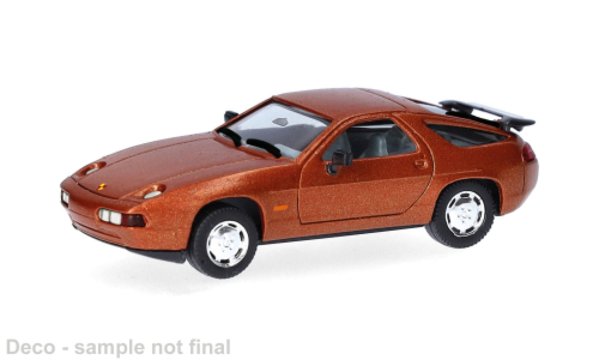 Porsche 928 1/87 Herpa S4 braun 1:87 coche miniatura