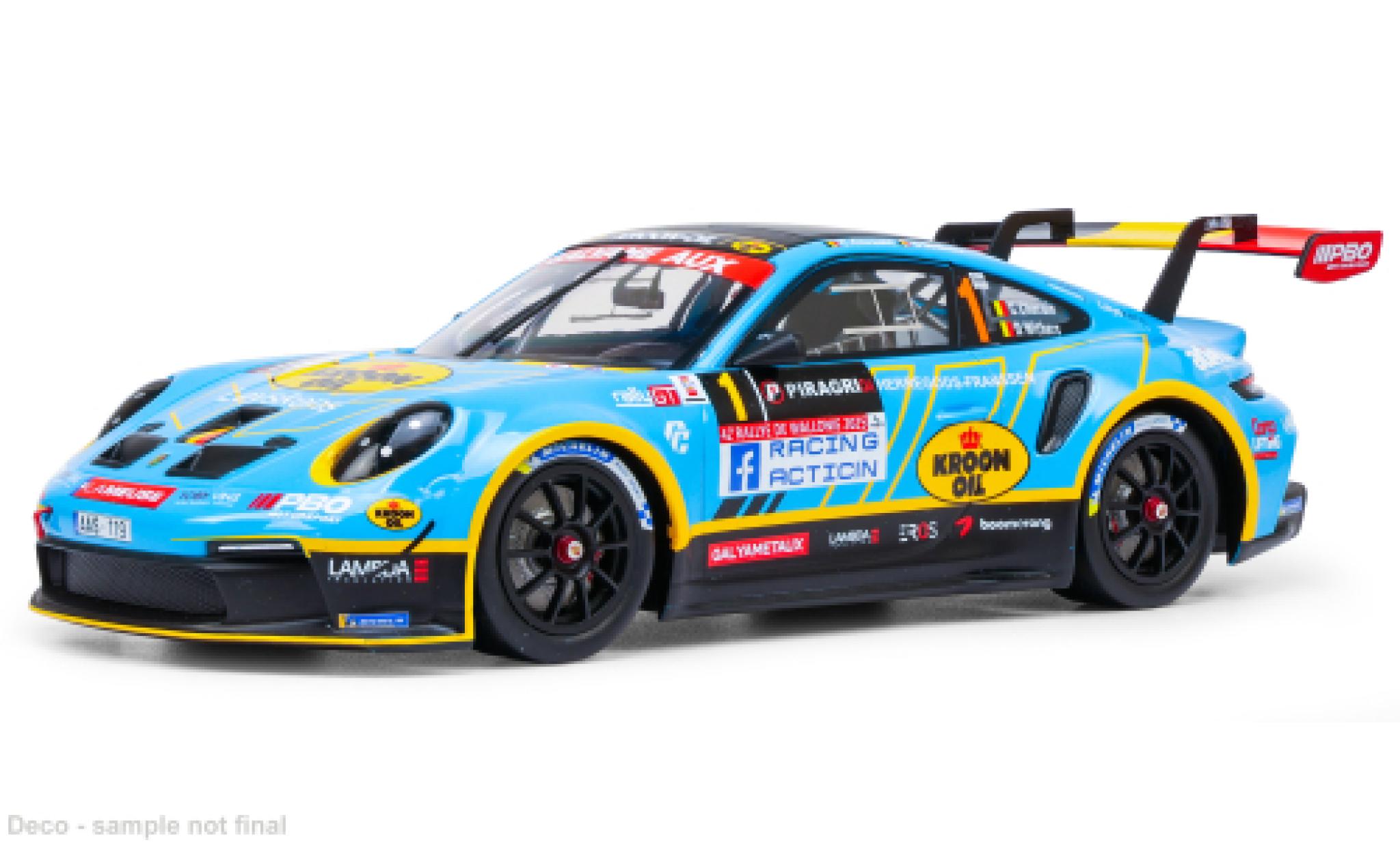 Porsche 992 1/43 IXO Rallye Wallonien 2025 #1 1:43 coche miniatura