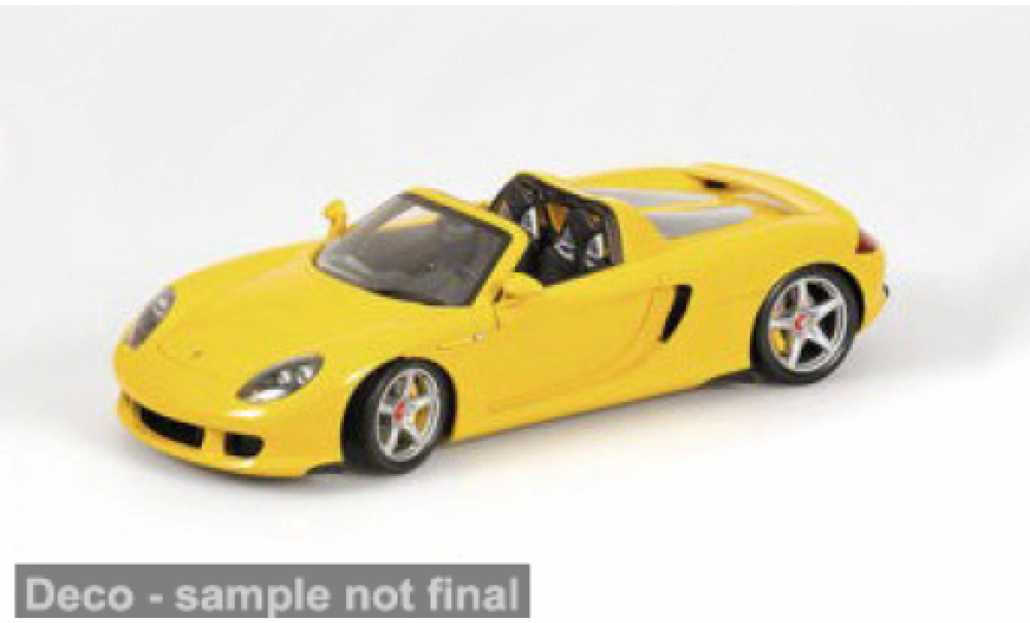 Porsche Carrera GT 1/18 Minichamps gelb 2003 1:18 coche miniatura