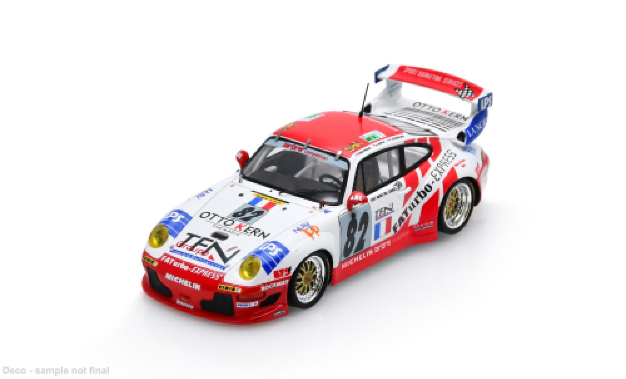 Aston Martin V8 Vantage GT2 1/43 Spark Porsche GT2 24h Le Mans 1996 #82 A.Harle/P.Bourdais 1:43 coche miniatura