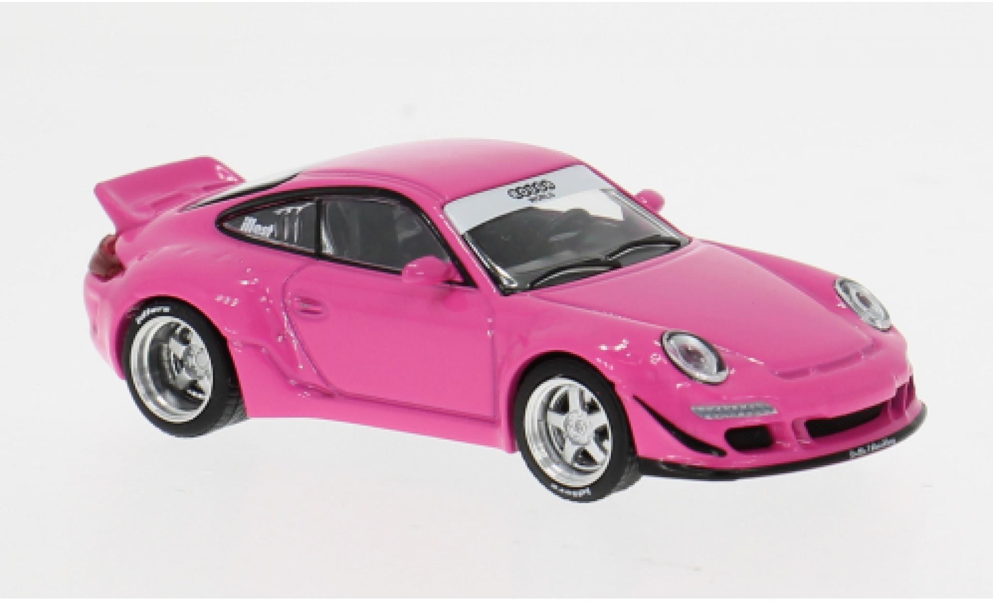 Porsche 997 RWB 1/64 Pop Race pink 1:64 coche miniatura