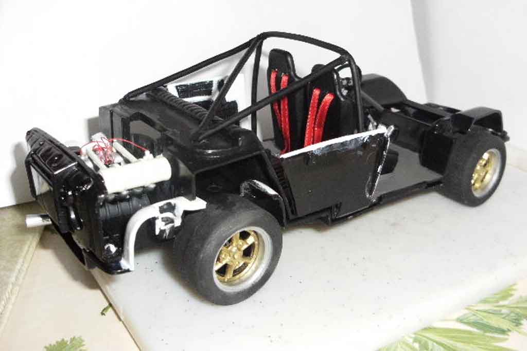 Renault 8 Gordini 1/18 Solido Gordini blanco jantes larges et kit carrosserie dinacar