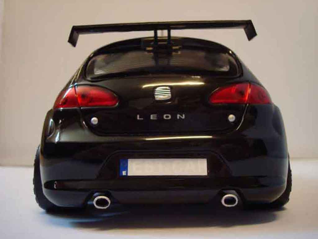 Coche miniatura Seat Leon 1/18 Guiloy wtcc test car noir - Coches