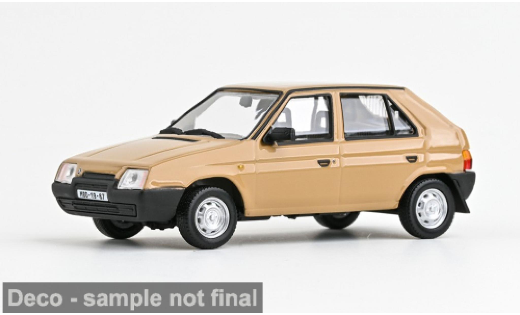 Skoda Favorit 1/43 Abrex 136L braun 1988 1:43 coche miniatura