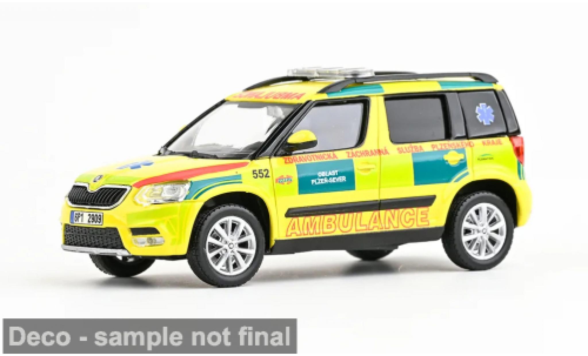 Skoda Yeti 1/43 Abrex FL 2013 EMS Of Plzen Region 552 1:43 coche miniatura