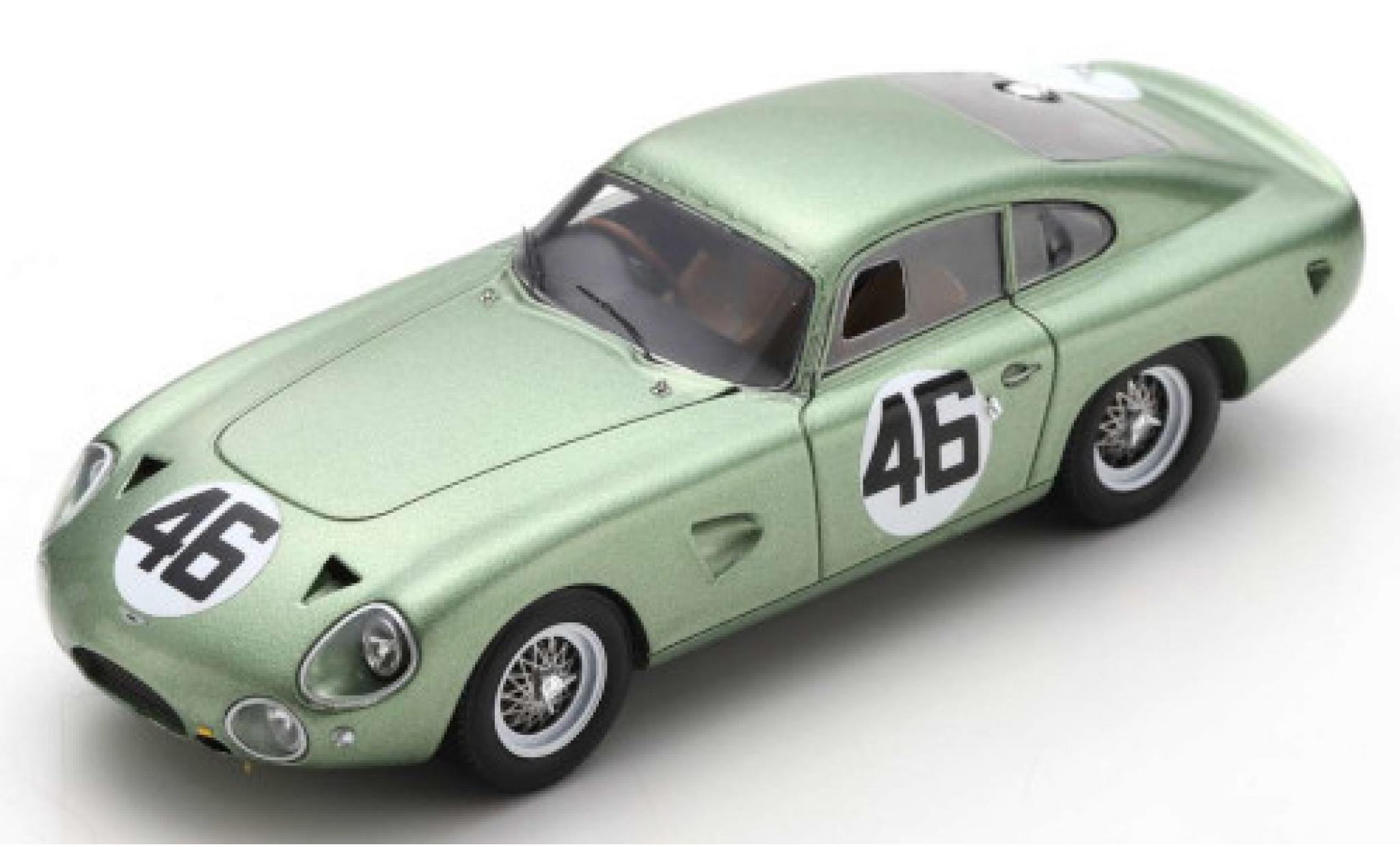 Aston Martin DP214 1/43 Spark RHD No.46 Coppa InterEuropa Monza 1963 R.Salvadori coche miniatura
