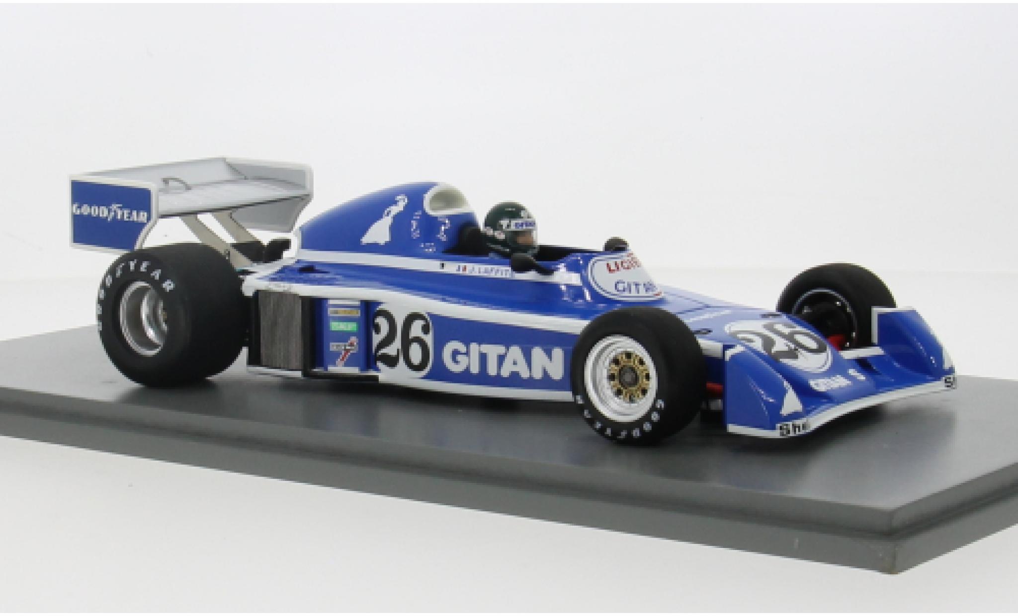 Ligier JS5 Spark No.26 Gitanes Formel 1 GP Belgien 1976 1:18 coche miniatura