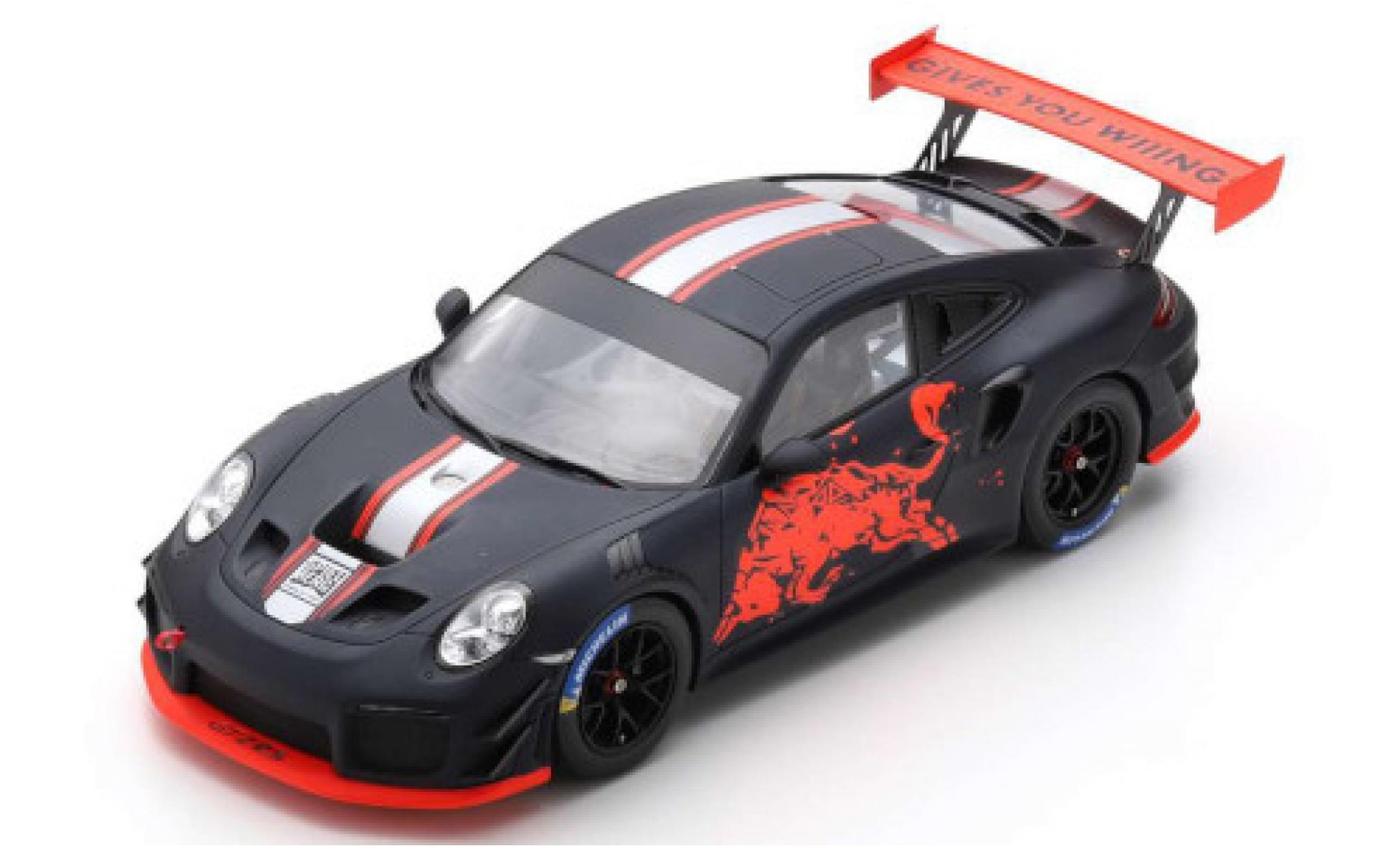 Aston Martin V8 Vantage GT2 1/18 Spark Porsche GT2 RS Clubsport matt-negro/Dekor Red Bull 2019 Coche miniatura Aston Martin V8 Vantage GT2 1/18 Spark Porsche GT2 RS Clubsport matt-negro/Dekor Red Bull 2019 coche miniatura