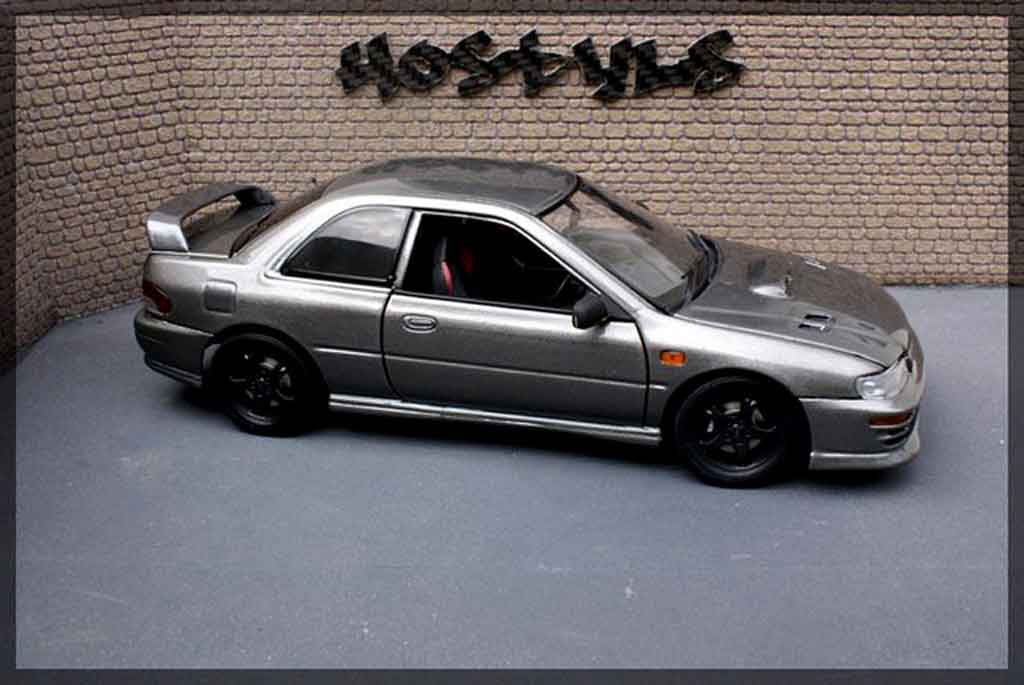 Subaru Impreza WRX Type R 1/18 Autoart WRX Type R gt turbo sti gris carbone coche miniatura