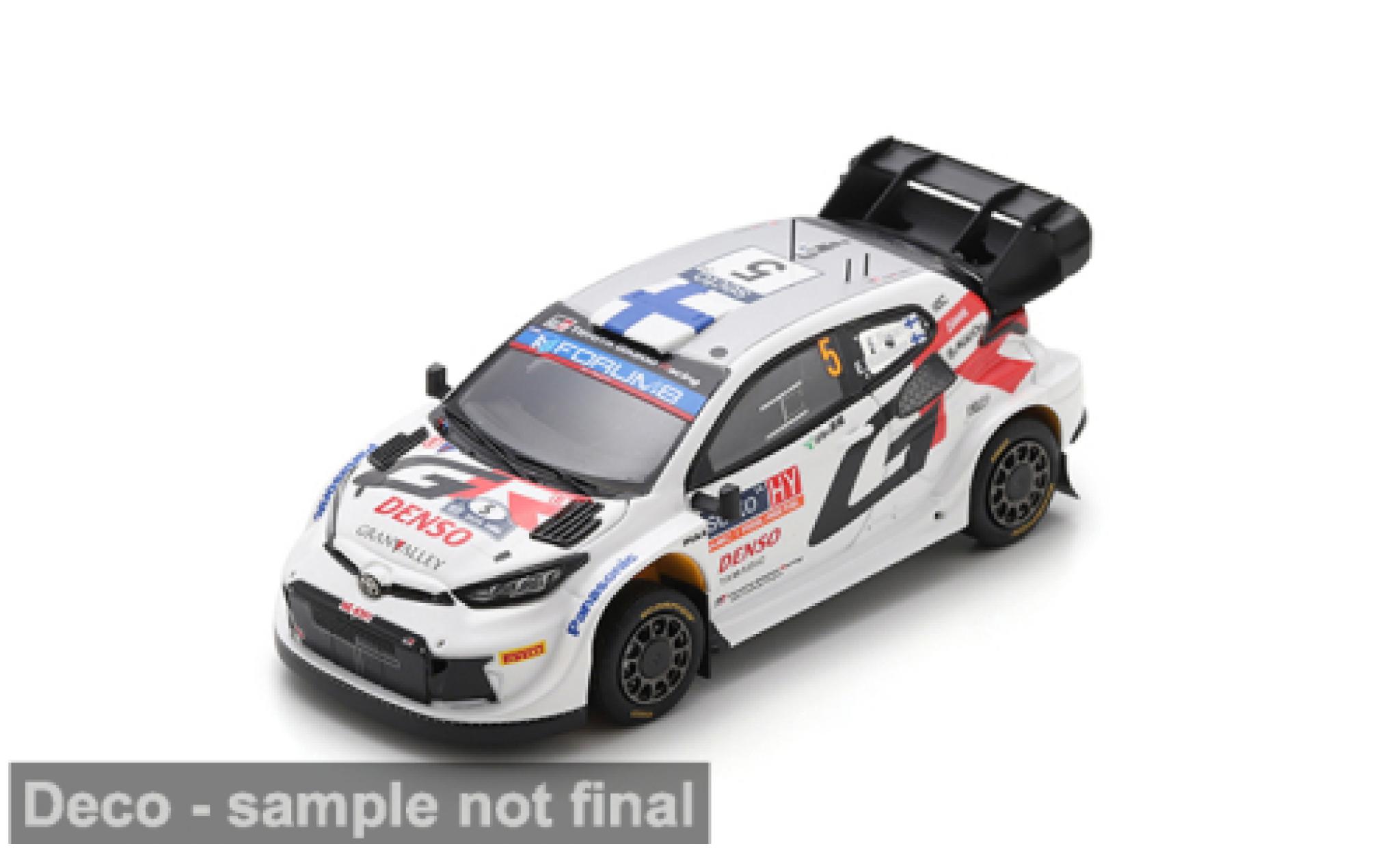 Toyota Yaris 1/43 Spark GR Rally1 Hybrid Rally Finland 2024 #5 S.Pajari/E.M&auml;lk&ouml;nen 1:43 coche miniatura