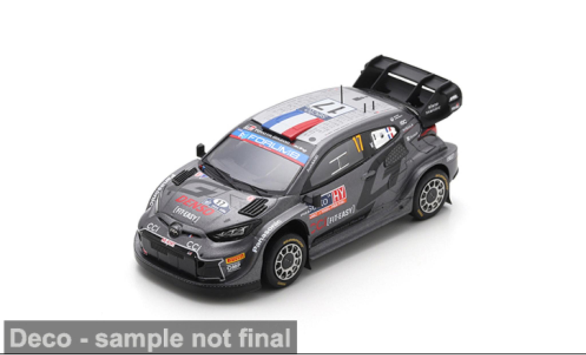 Toyota Yaris 1/43 Spark GR Rally1 Hybrid Rally Finnland 2024 #17 S.Ogier/V.Landais 1:43 coche miniatura