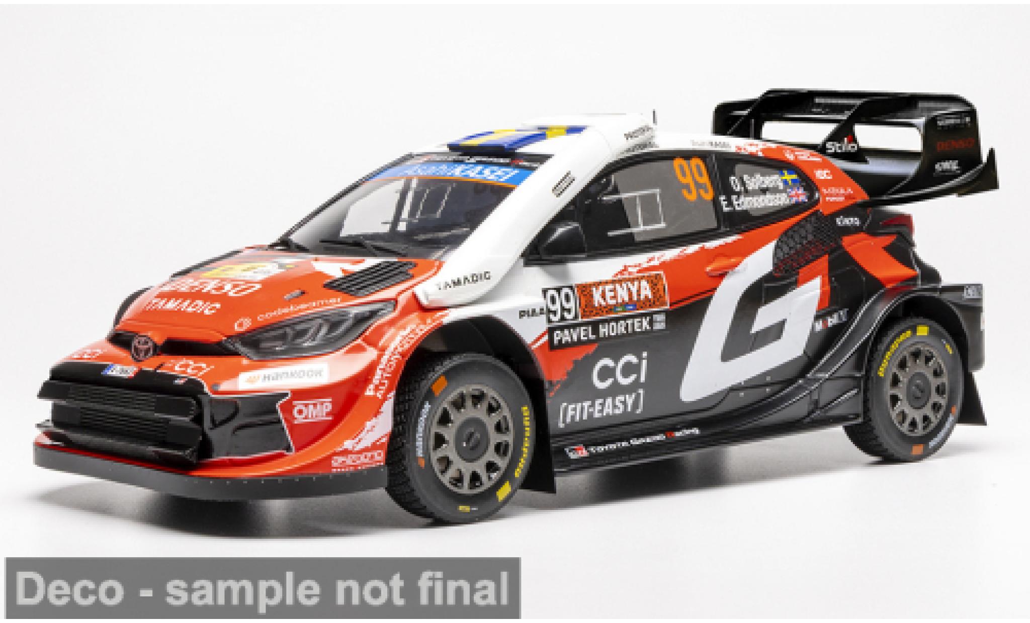 Toyota Yaris 1/18 IXO GR Rally1 WRC Safari Rally Kenia 2026 Gazoo Racing #99 O.Solberg/E.Edmondson 1:18 coche miniatura