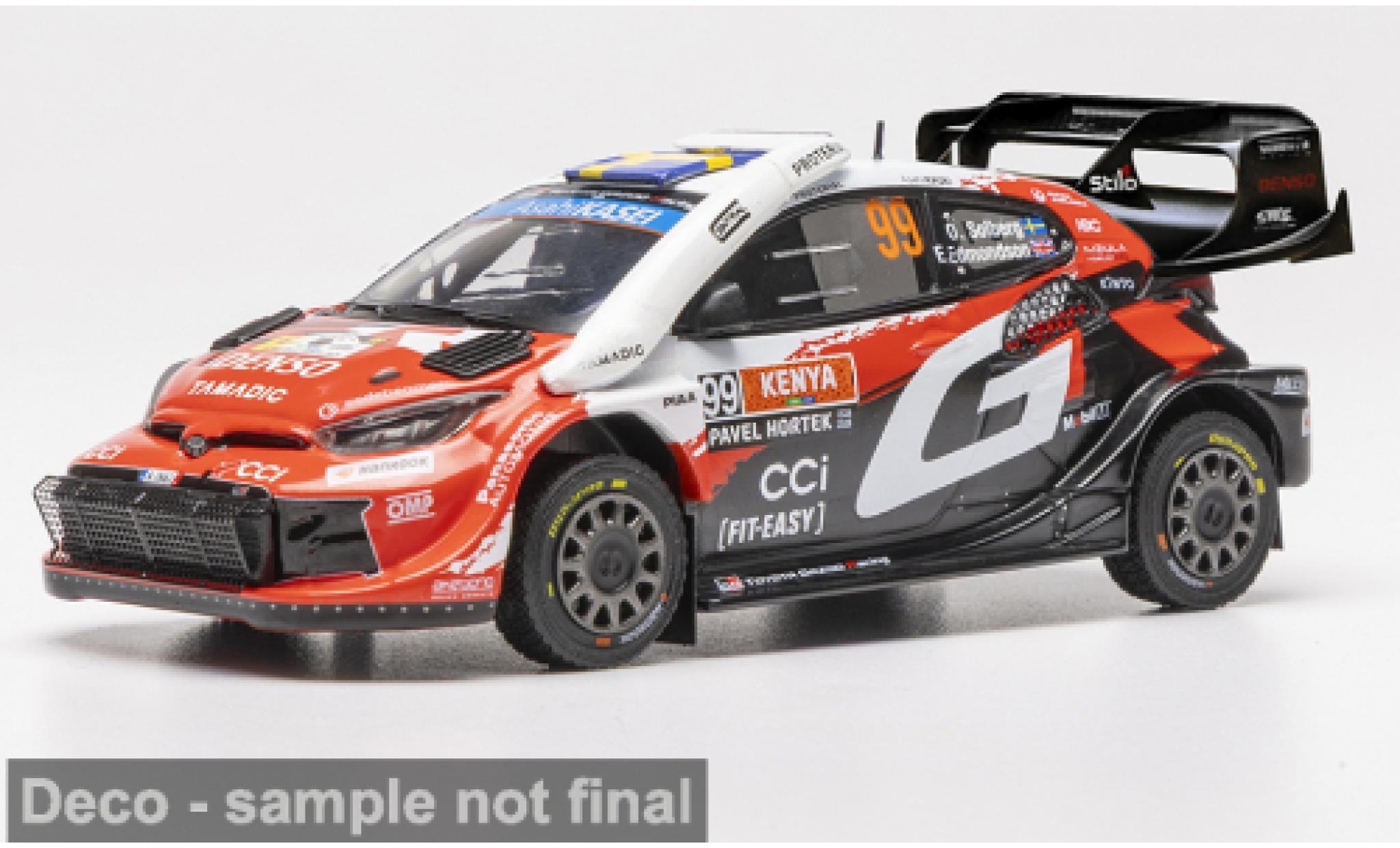 Toyota Yaris 1/43 IXO GR Rally1 WRC Safari Rallye Kenia 2026 Gazoo Racing #99 O.Solberg/E.Edmondson 1:43 coche miniatura
