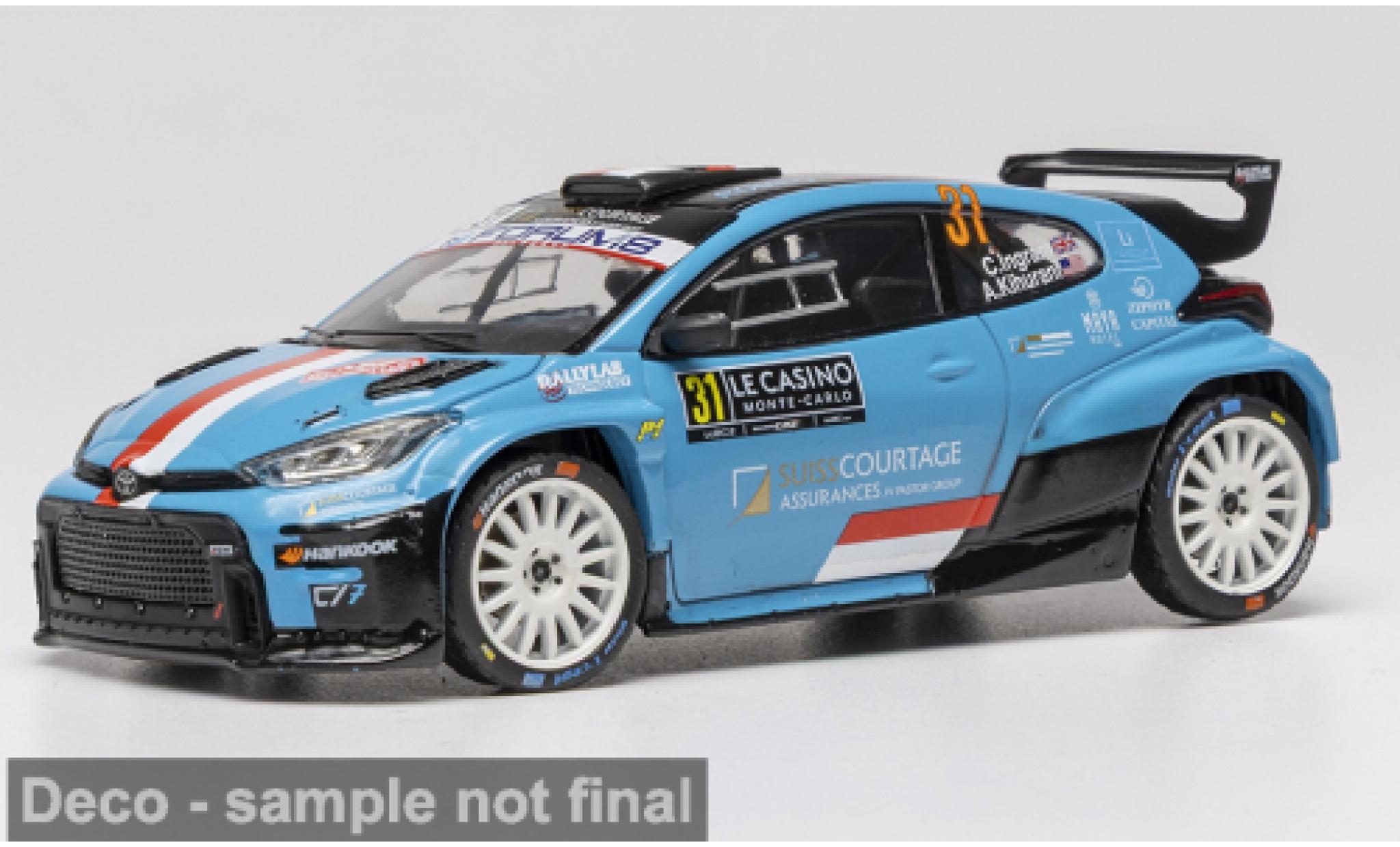 Toyota Yaris 1/43 IXO GR Rally2 Rallye Monte Carlo 2026 #31 C.Ingram/A.Kihurani 1:43 coche miniatura