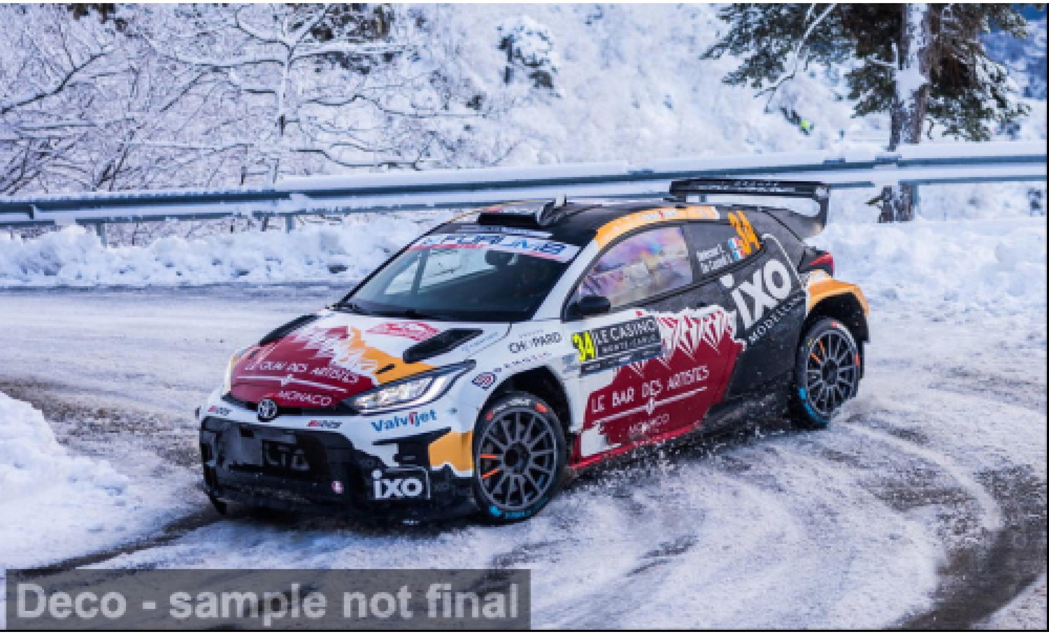 Toyota Yaris 1/43 IXO GR Rally2 Rallye Monte Carlo 2026 #34 E.Delecour/S.De Castelli 1:43 coche miniatura