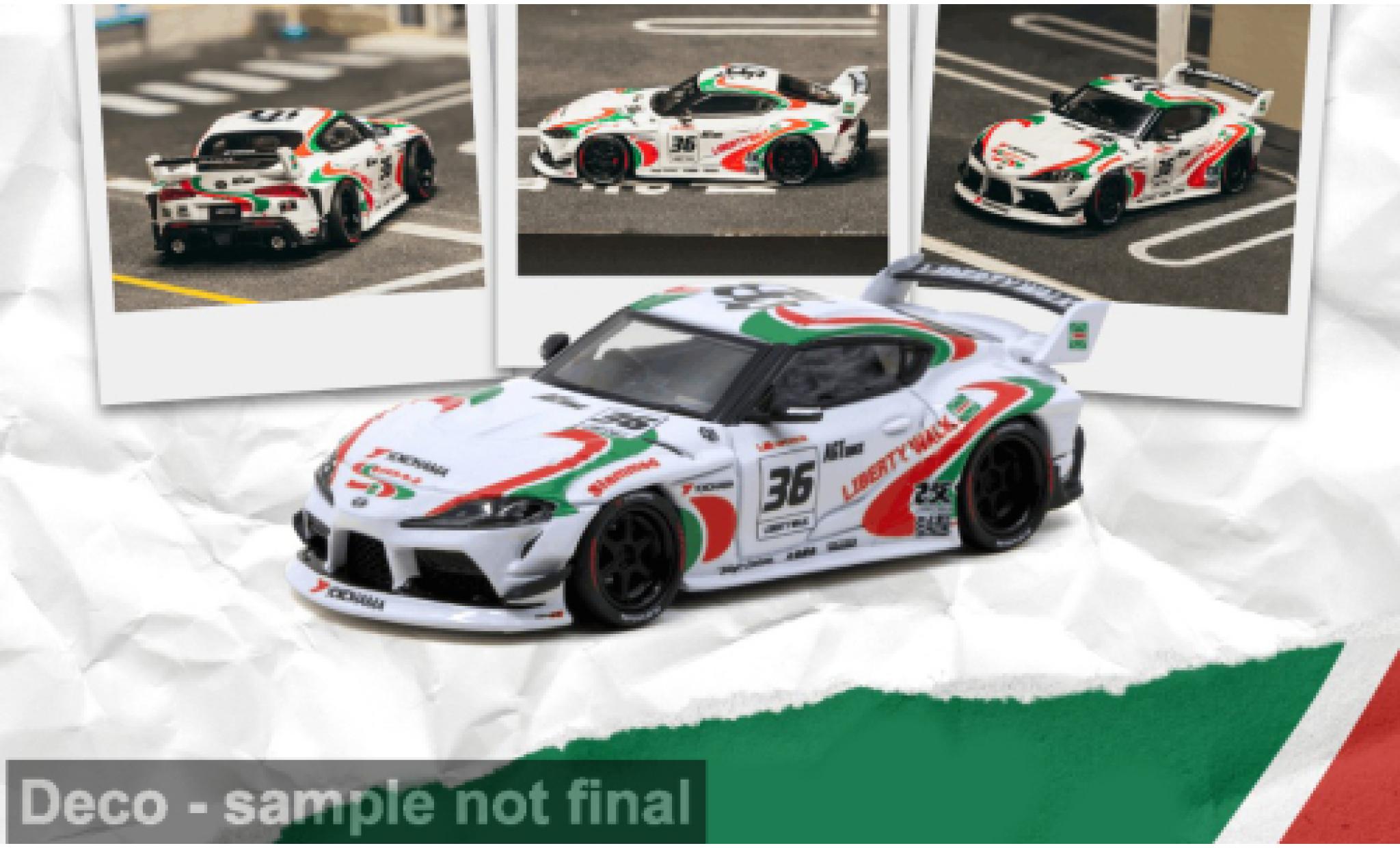 Toyota Supra 1/64 Tarmac Works SUPRA (A90) LB -WORKS weiss 2024 Castrol 1:64 coche miniatura