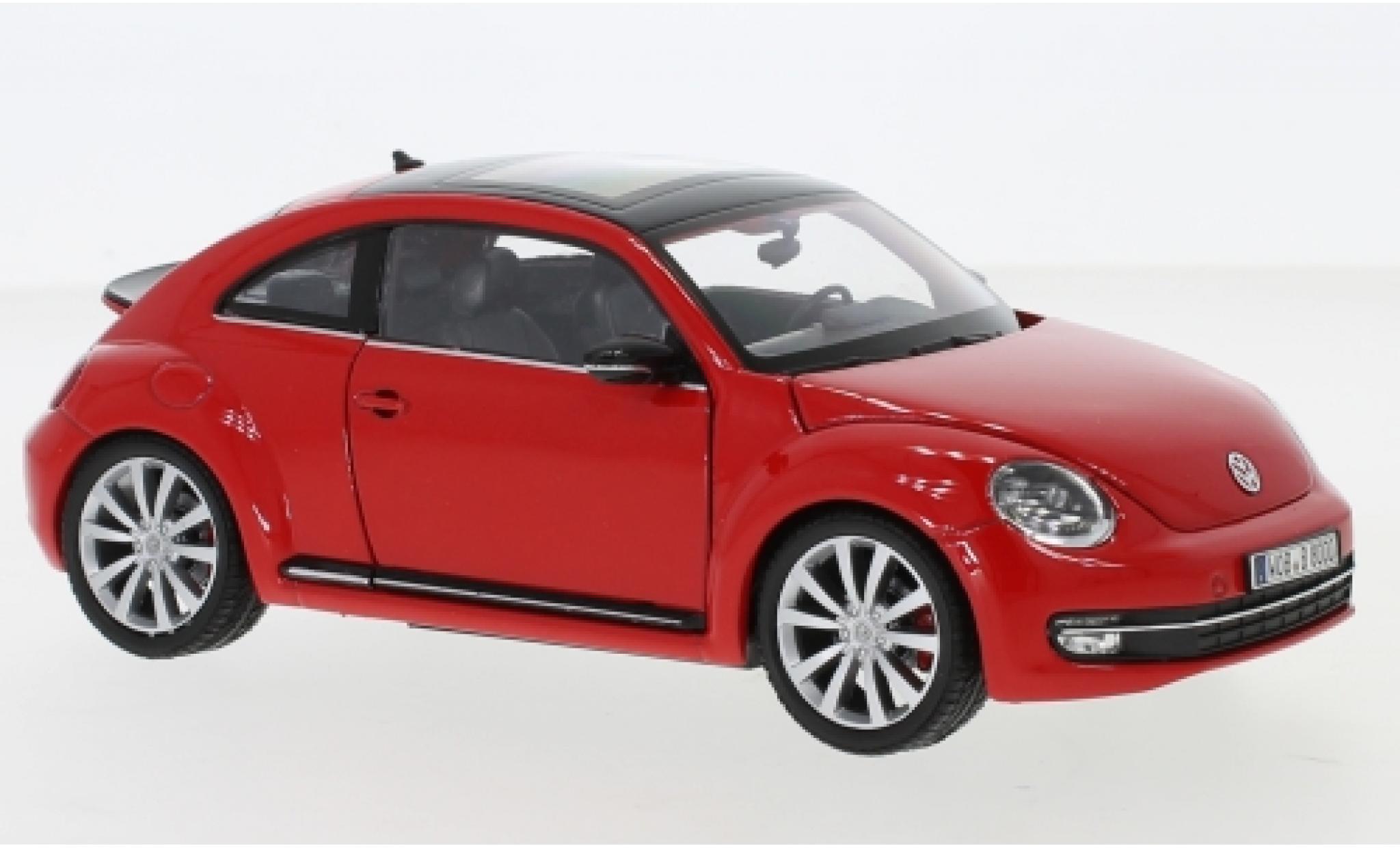Volkswagen Beetle 1/24 Welly rojo 1:24 coche miniatura