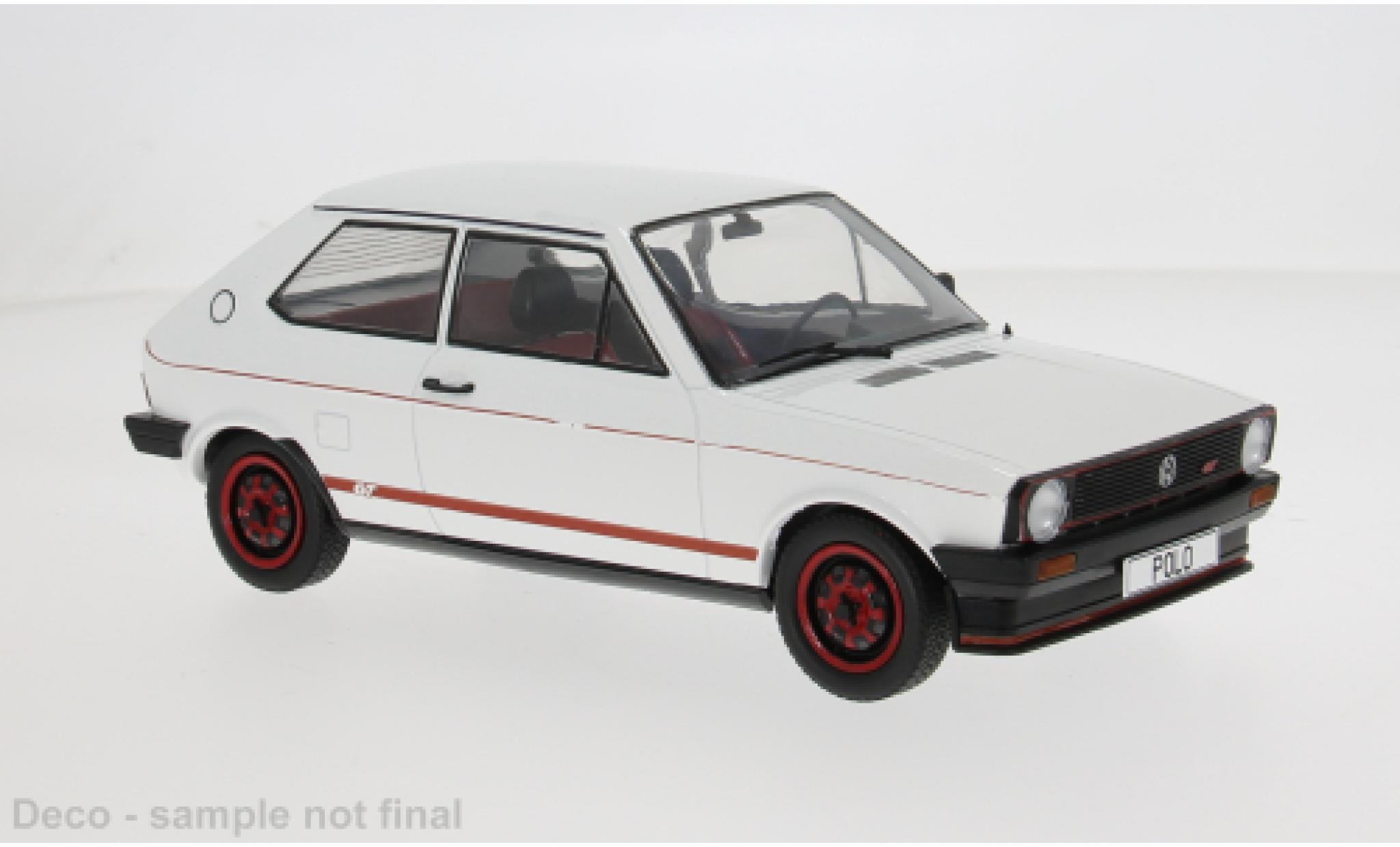 Volkswagen Polo 1/18 MCG I GT weiss/rot 1979 1:18 coche miniatura
