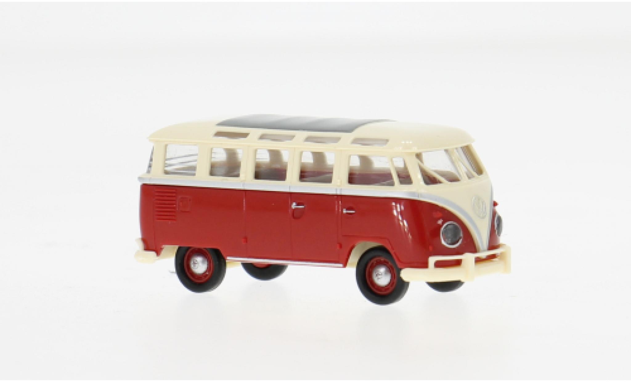 Volkswagen T1 1/87 Brekina b Samba beige/rot 1960 1:87 coche miniatura