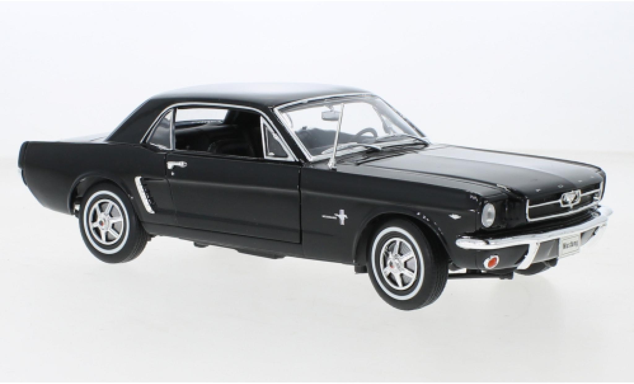 Ford Mustang 1/18 Welly Coupe schwarz 1964 1:18 coche miniatura