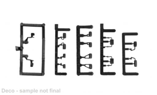 Volkswagen T4 1/87 Herpa - Spiegels&auml;tze ( MB T1 MB T2/814 MB 813) schwarz 1:87 coche miniatura