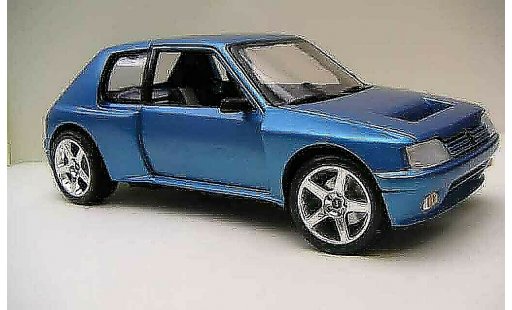 Peugeot 205 Turbo 16 1/18 Solido azul T16 coche miniatura