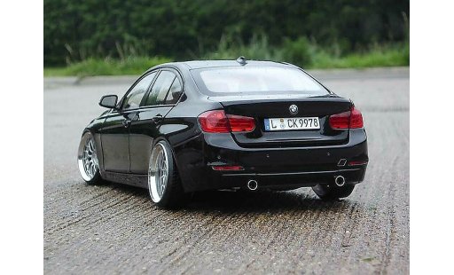 Bmw 335 berline 1/18 Paragon F30 3er Limusina negro jantes 20 pouces coche miniatura