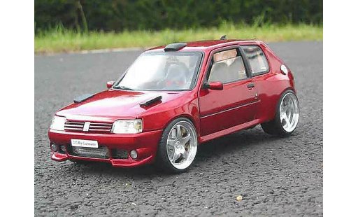 Peugeot 205 GTI 1/18 Solido Dimma preparation tuning coche miniatura