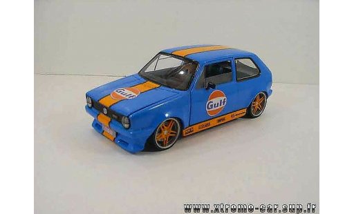 Volkswagen Golf GTI 1/18 Solido gulf azul coche miniatura