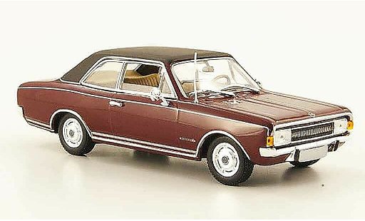 Opel Commodore A 1/43 Minichamps rojo negro 1968 coche miniatura