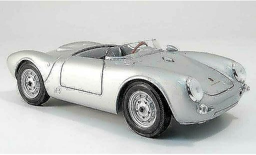 Porsche 550 Base 1/18 Maisto a spyder gris coche miniatura