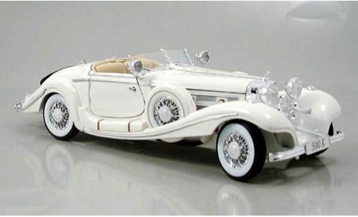 Mercedes 500 Base 1/18 Maisto blanco maharajah 1936 coche miniatura