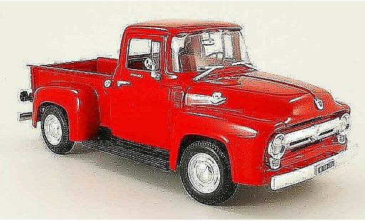 Ford F-100 Pickup 1/18 Welly 00 pick up rojo 1956 coche miniatura