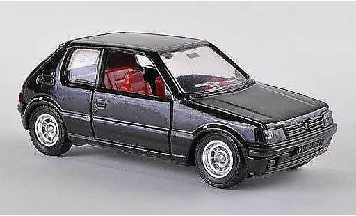 Peugeot 205 GTI 1/43 Solido negro 1984 coche miniatura