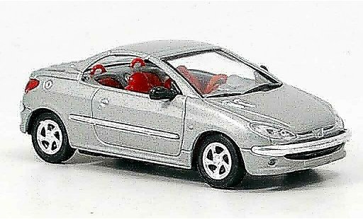 Peugeot 206 CC 1/43 Solido gris interieur rojo coche miniatura