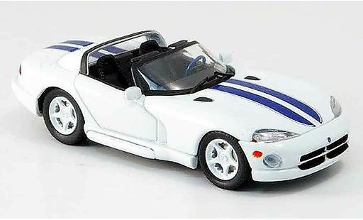 Dodge Viper RT 10 1/43 Eagle blanco avec azuln rayas 1996 coche miniatura