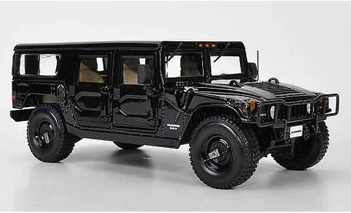 Hummer H1 Base 1/18 Maisto Station Wagon negro coche miniatura